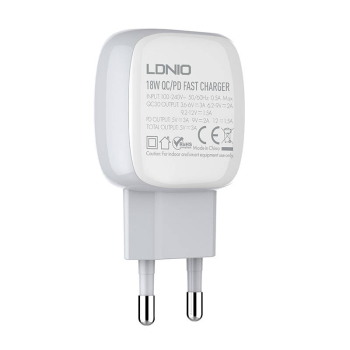 Ładowarka sieciowa LDNIO A2313C 20W USB + USB-C